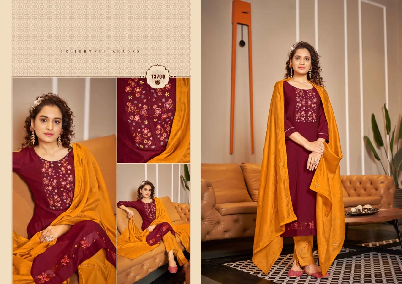 Kalaroop Zara Heavy Rayon Cotton Wholesale Readymade Salwar Suit Catalog — Wholesale Salwar Suits, MPA wholesale from Surat - Gallery Image 3